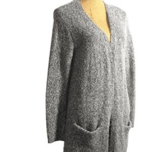Forever 21 Gray Knit Open Cardigan Casual Blazer Sweater S